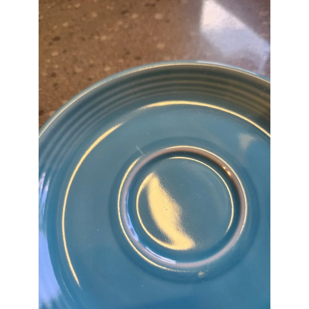 VTG Fiesta Ware Tea Saucer Blue